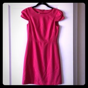 Hot Pink Cap Sleeve Dress by 4C